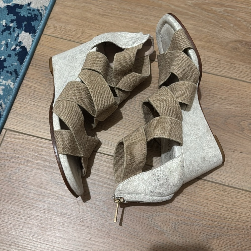 Donald J Pliner LELLE-A Wedge Sandals NWOB - Picture 4 of 12